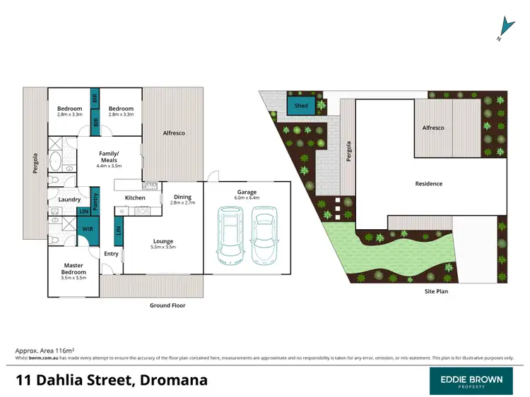 Floorplan of Homely house listing, 11 Dahlia Street, Dromana VIC 3936