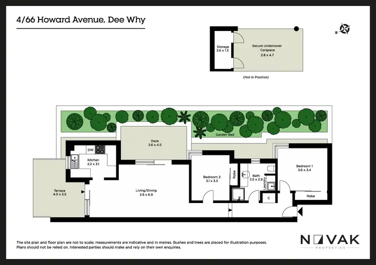 Floorplan of Homely apartment listing, 4/66 Howard Avenue, Dee Why NSW 2099