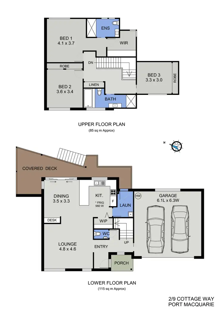 Floorplan of Homely townhouse listing, 2/9 The Cottage Way, Port Macquarie NSW 2444