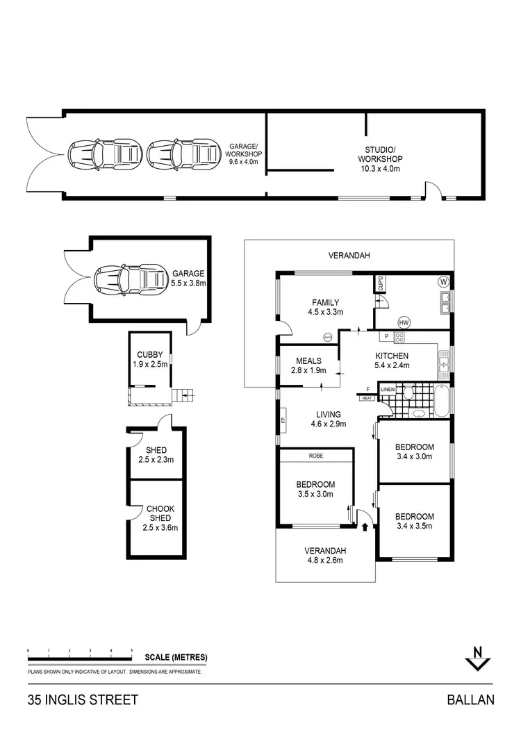 Floorplan of Homely house listing, 35 Inglis Street, Ballan VIC 3342