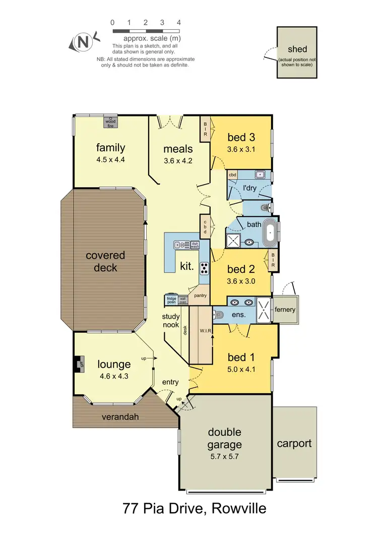 Floorplan of Homely house listing, 77 Pia Drive, Rowville VIC 3178