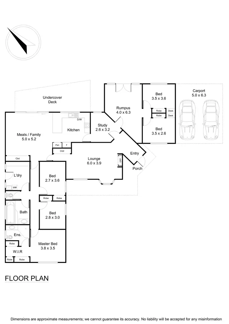 Floorplan of Homely house listing, 5 Birkdale Close, Wantirna VIC 3152