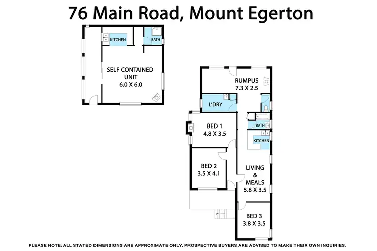 Floorplan of Homely house listing, 76 Main Road, Mount Egerton VIC 3352