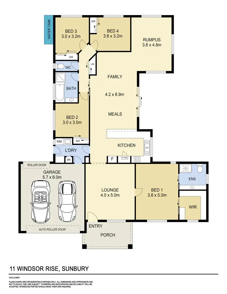 Floorplan of Homely house listing, 11 Windsor Rise, Sunbury VIC 3429