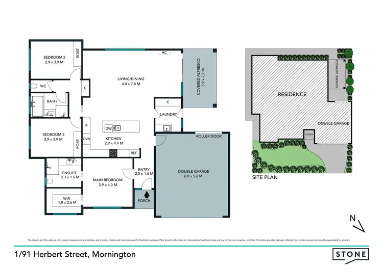 Floorplan of Homely unit listing, 1/91 Herbert Street, Mornington VIC 3931