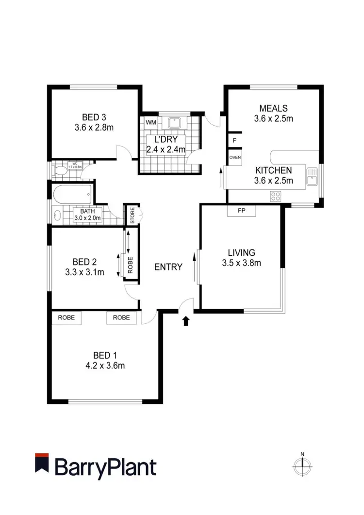 Floorplan of Homely house listing, 7 Harold Street, Wendouree VIC 3355