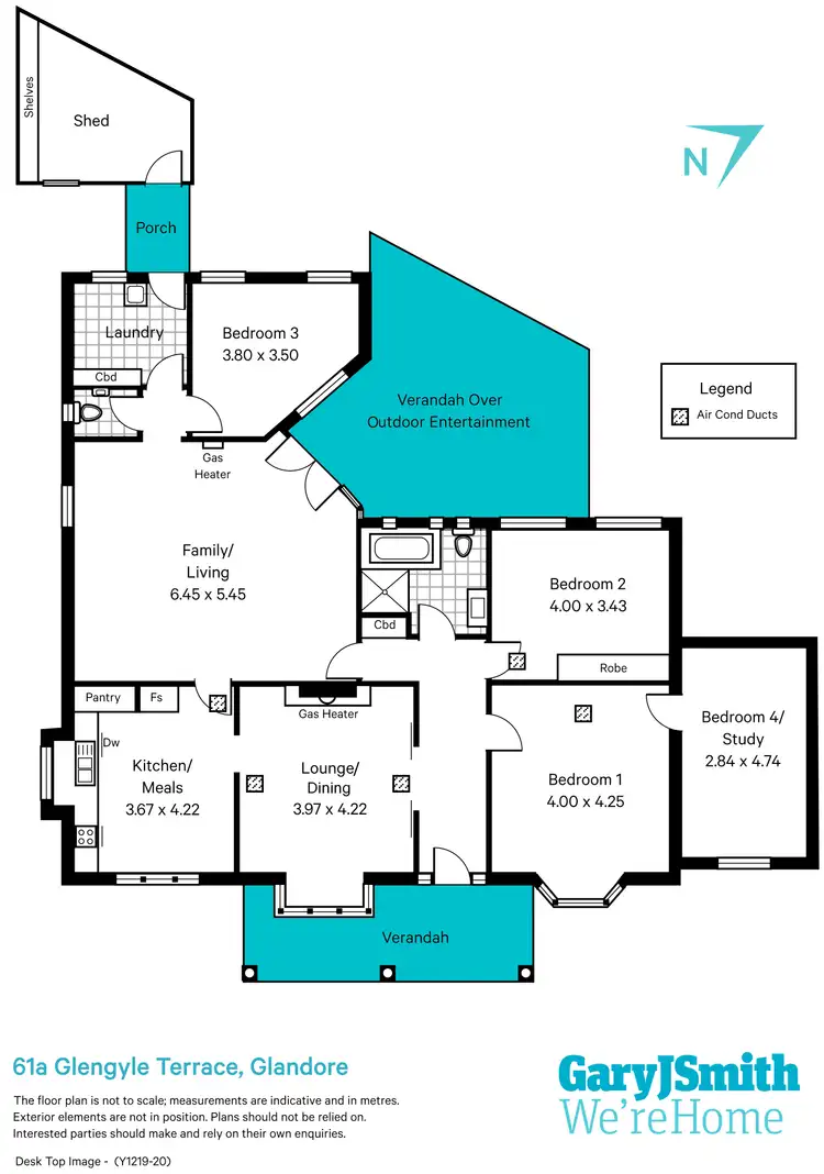 Floorplan of Homely house listing, 61A Glengyle Terrace, Glandore SA 5037