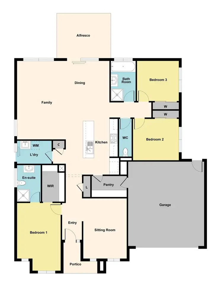 Floorplan of Homely house listing, 33 Whirrakee Drive, Maryborough VIC 3465