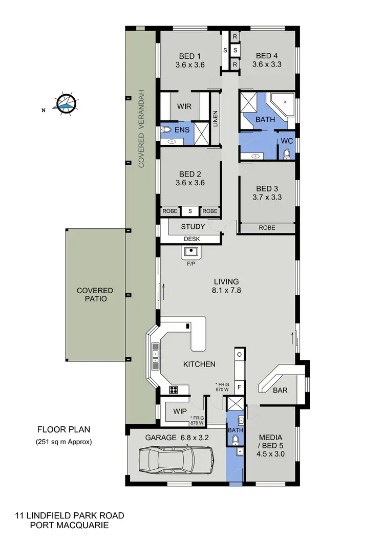 Floorplan of Homely house listing, 11 Lindfield Park Road, Port Macquarie NSW 2444