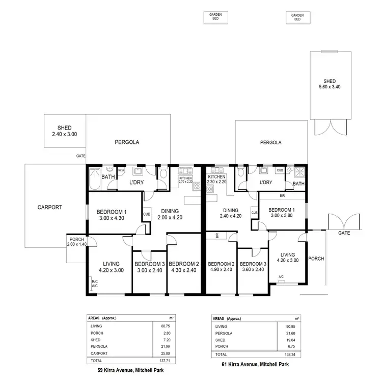 Floorplan of Homely house listing, 59 Kirra Avenue, Mitchell Park SA 5043