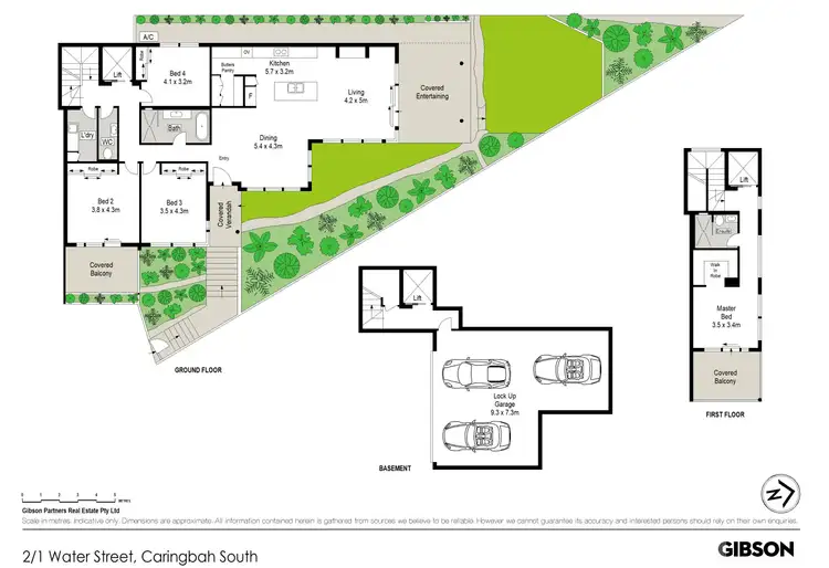 Floorplan of Homely semi-detached listing, 2/1 Water Street, Caringbah South NSW 2229