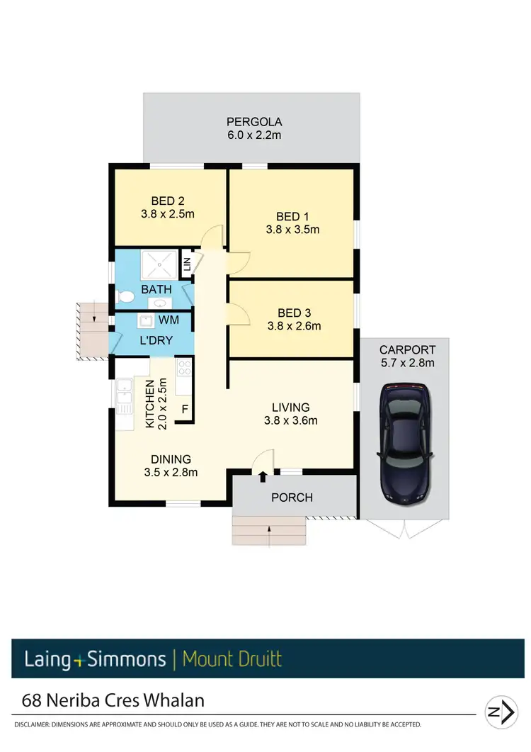 Floorplan of Homely house listing, 68 Neriba Crescent, Whalan NSW 2770