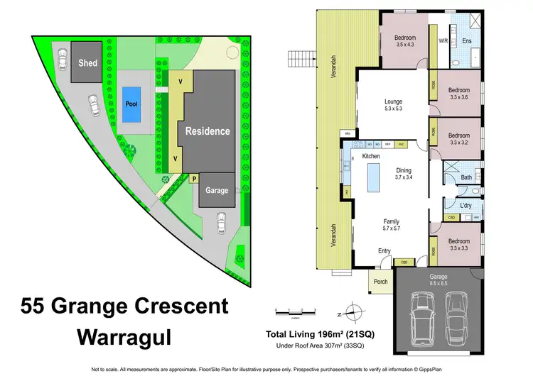 Floorplan of Homely house listing, 55 Grange Crescent, Warragul VIC 3820