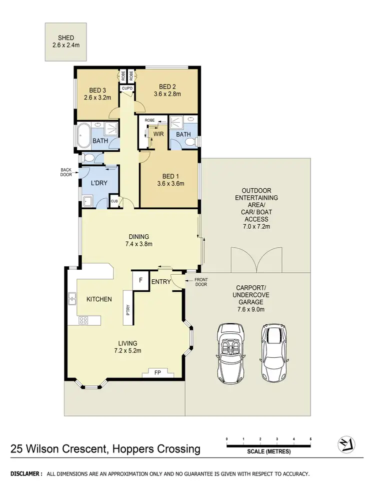 Floorplan of Homely house listing, 25 Wilson Crescent, Hoppers Crossing VIC 3029