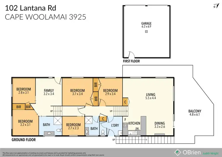 Floorplan of Homely house listing, 102 Lantana Road, Cape Woolamai VIC 3925