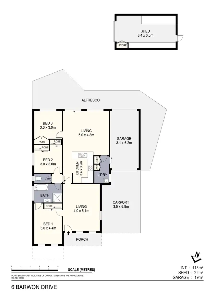Floorplan of Homely house listing, 6 Barwon Drive, Kennington VIC 3550
