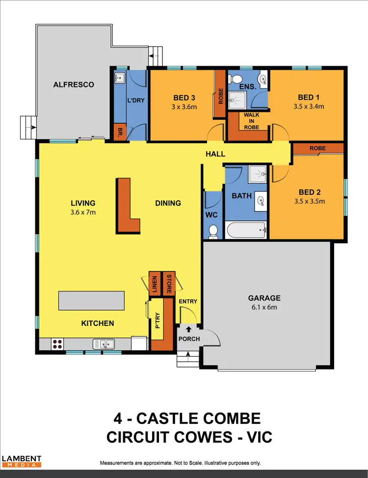 Floorplan of Homely house listing, 4 Castlecombe Circuit, Cowes VIC 3922
