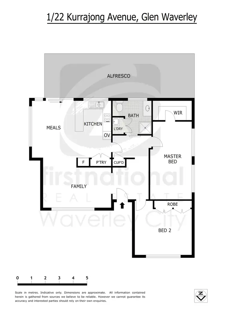 Floorplan of Homely unit listing, 1/22 Kurrajong Avenue, Glen Waverley VIC 3150