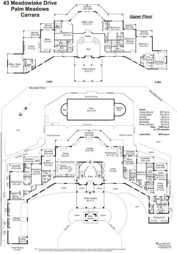 Floorplan of Homely house listing, 43 Meadowlake Drive, Carrara QLD 4211
