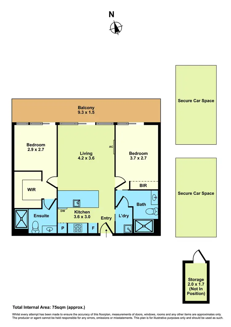 Floorplan of Homely apartment listing, 315/125 Francis Street, Yarraville VIC 3013