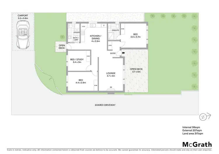 Floorplan of Homely house listing, 1/43 Summit Avenue, Belmont VIC 3216
