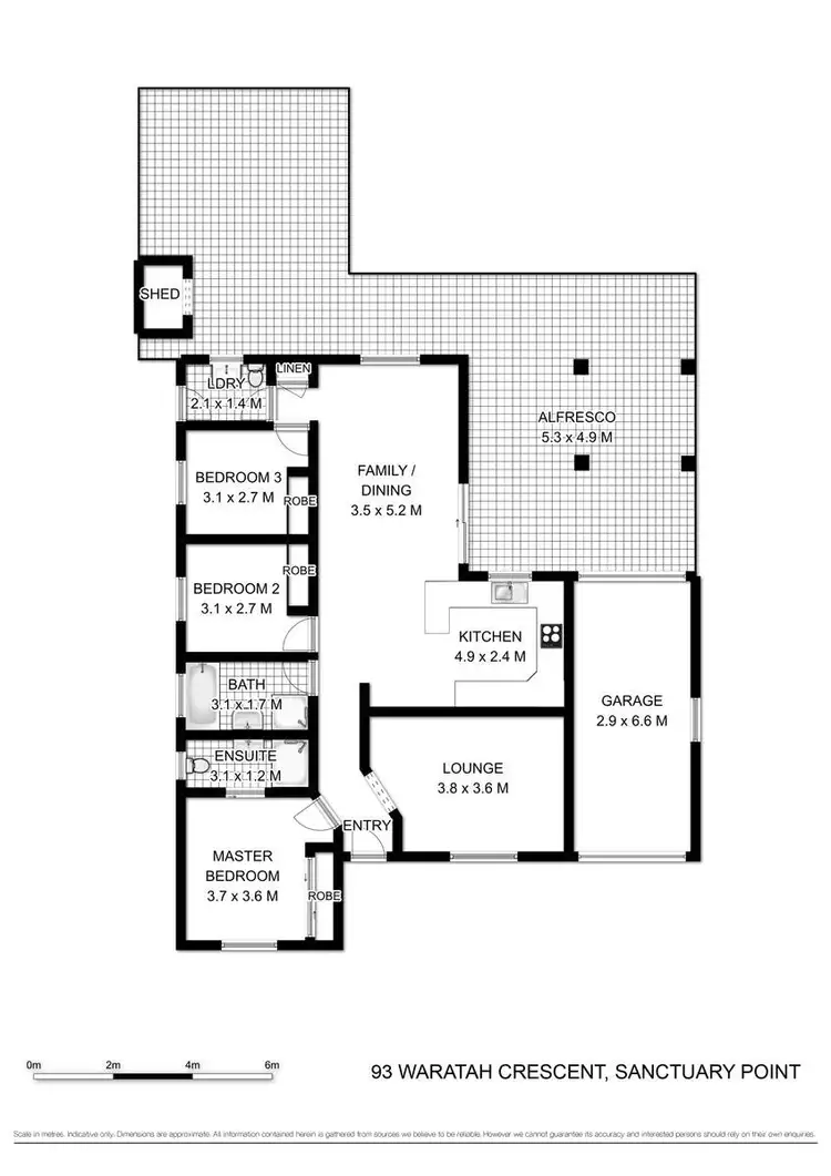 Floorplan of Homely house listing, 93 Waratah Crescent, Sanctuary Point NSW 2540