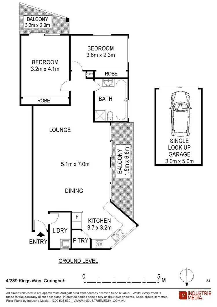 Floorplan of Homely apartment listing, 4/239 Kingsway, Caringbah NSW 2229