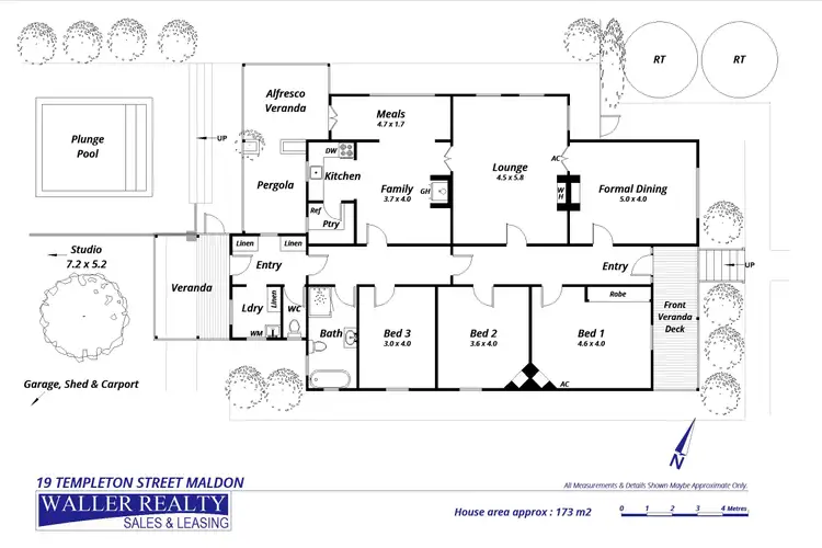Floorplan of Homely house listing, 19 Templeton Street, Maldon VIC 3463