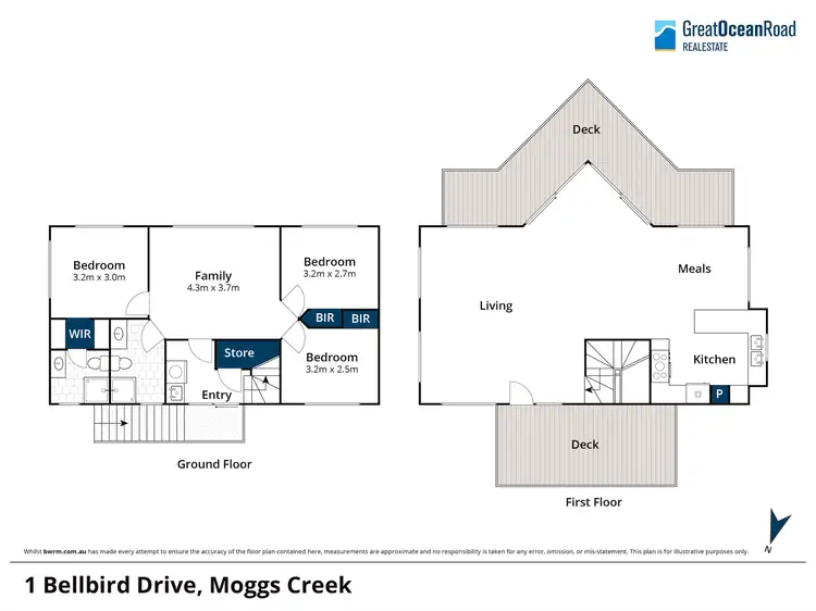 Floorplan of Homely house listing, 1 Bellbird Drive, Moggs Creek VIC 3231