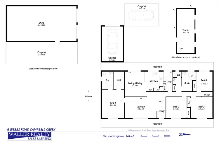 Floorplan of Homely house listing, 6 Webbs Road, Campbells Creek VIC 3451