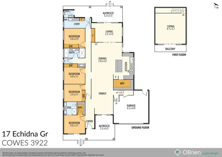 Floorplan of Homely house listing, 17 Echidna Grove, Cowes VIC 3922
