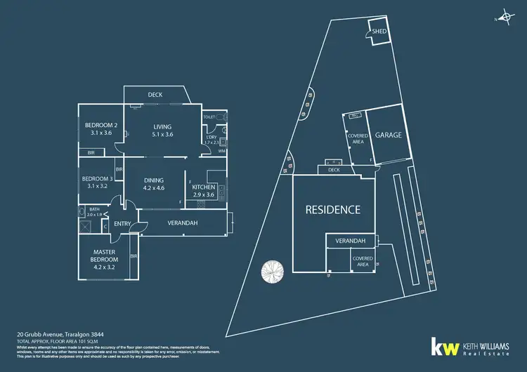 Floorplan of Homely house listing, 20 Grubb Avenue, Traralgon VIC 3844