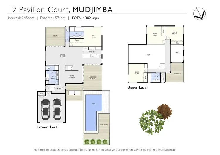 Floorplan of Homely house listing, 12 Pavilion Court, Mudjimba QLD 4564