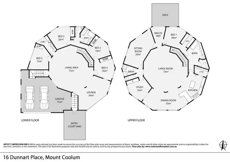 Floorplan of Homely house listing, 16 Dunnart Place, Mount Coolum QLD 4573