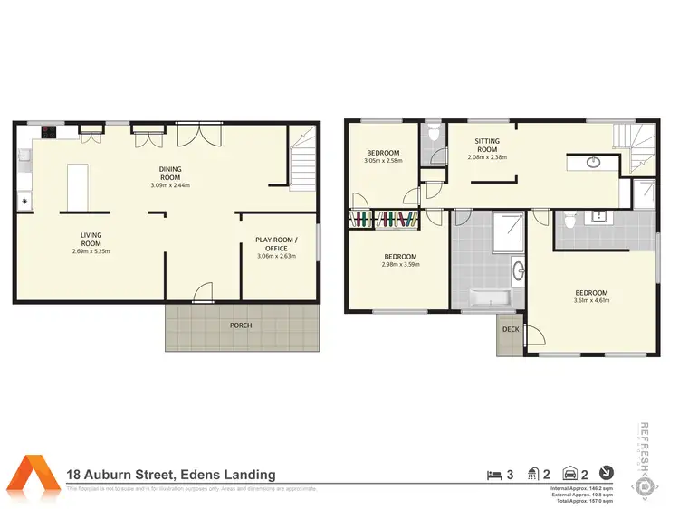Floorplan of Homely house listing, 18 Auburn Street, Edens Landing QLD 4207
