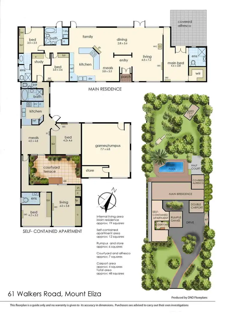 Floorplan of Homely house listing, 61 Walkers Road, Mount Eliza VIC 3930