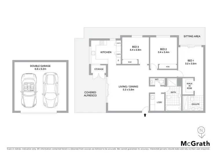 Floorplan of Homely apartment listing, 1/14 Pleasant Avenue, North Wollongong NSW 2500