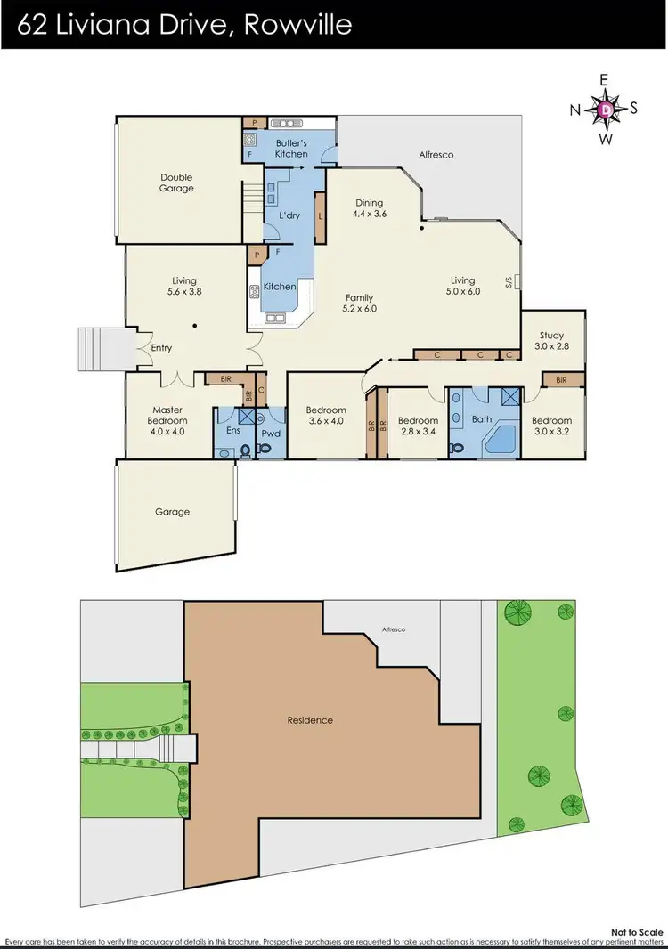 Floorplan of Homely house listing, 62 Liviana Drive, Rowville VIC 3178