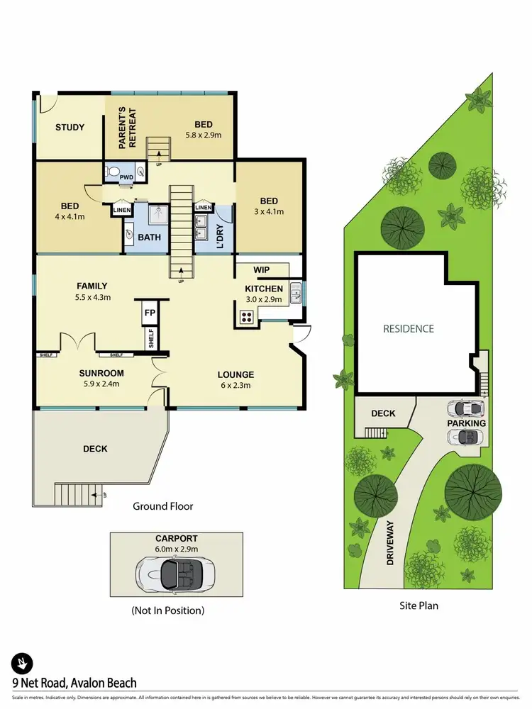 Floorplan of Homely house listing, 9 Net Road, Avalon Beach NSW 2107