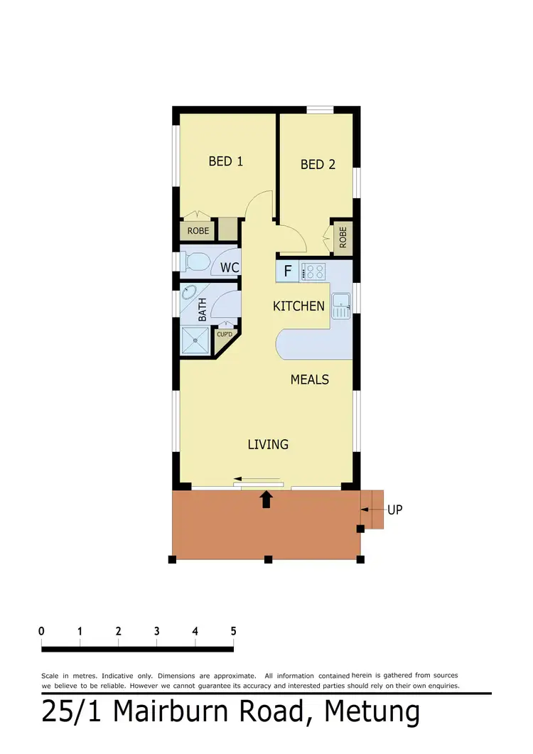 Floorplan of Homely unit listing, 25/1 Mairburn Road, Metung VIC 3904