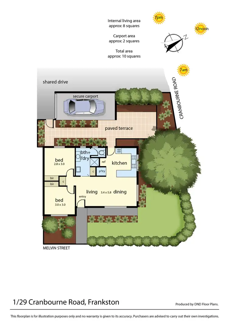 Floorplan of Homely unit listing, 1/29 Cranbourne Road, Frankston VIC 3199