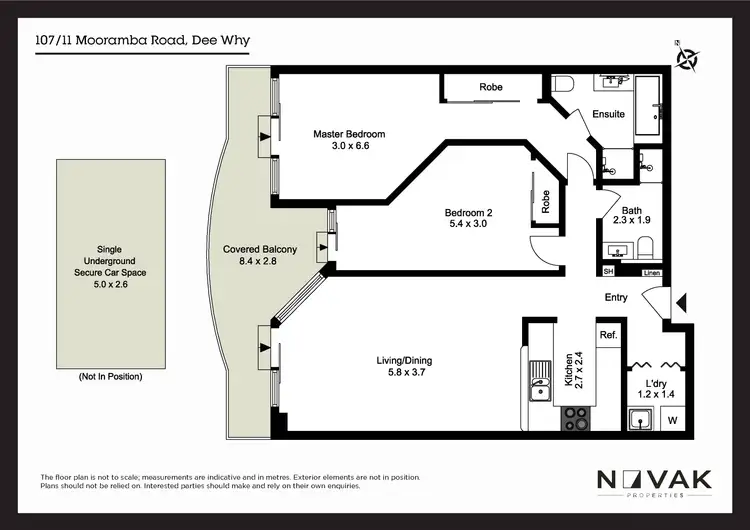 Floorplan of Homely apartment listing, 107/11 Mooramba Road, Dee Why NSW 2099