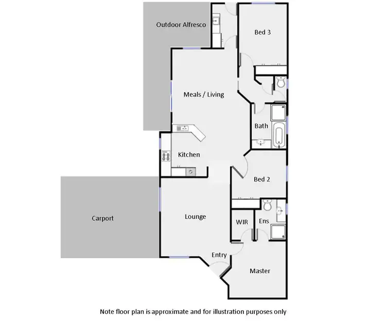 Floorplan of Homely house listing, 54 Rural Drive, Mildura VIC 3500