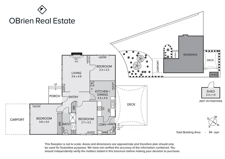 Floorplan of Homely townhouse listing, 1/3 Ashleigh Court, Cheltenham VIC 3192