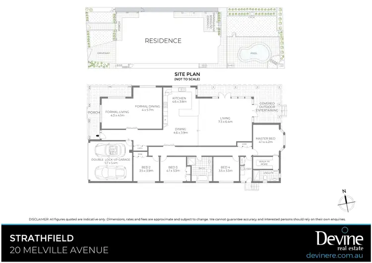 Floorplan of Homely house listing, 20 Melville Avenue, Strathfield NSW 2135