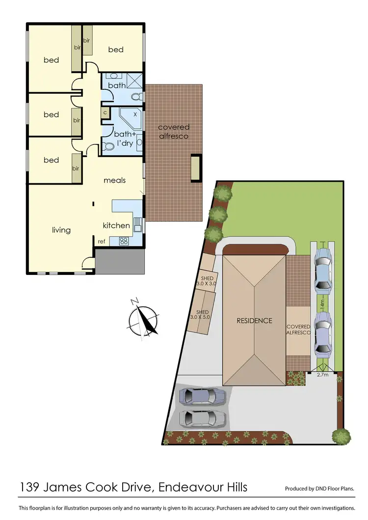 Floorplan of Homely house listing, 139 James Cook Drive, Endeavour Hills VIC 3802