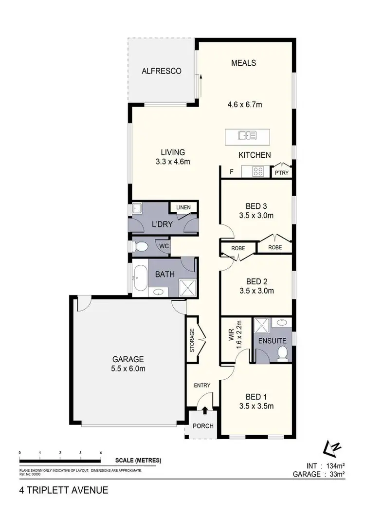 Floorplan of Homely house listing, 4 Triplett Avenue, Ascot VIC 3551