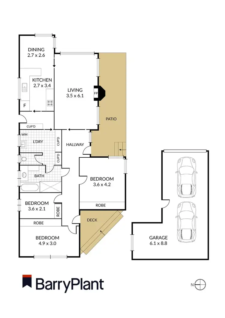 Floorplan of Homely house listing, 19 Eton Street, Wendouree VIC 3355