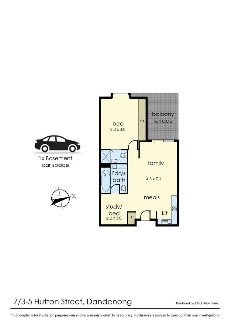 Floorplan of Homely apartment listing, 7/3-5 Hutton Street, Dandenong VIC 3175