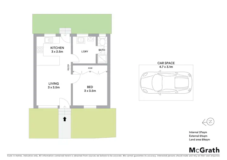 Floorplan of Homely unit listing, 2/107 Isabella Street, Geelong West VIC 3218